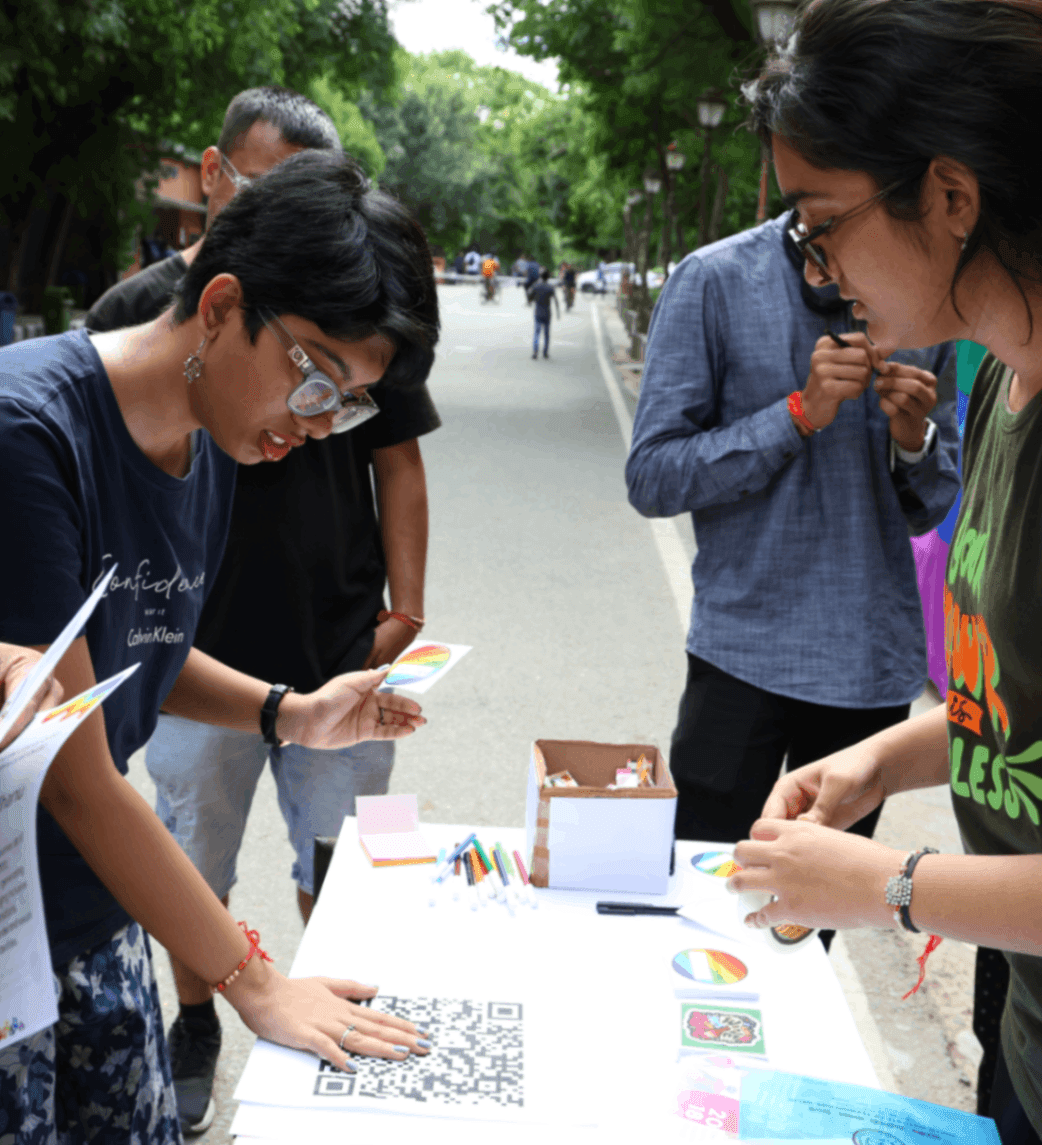 Awareness stall of OAE on campus